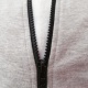 Mikina na zip s kapucí logo Superhuman - šedá/černá