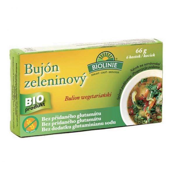 BIOLINIE bujón zeleninový BIO - kostky 6x0,5l