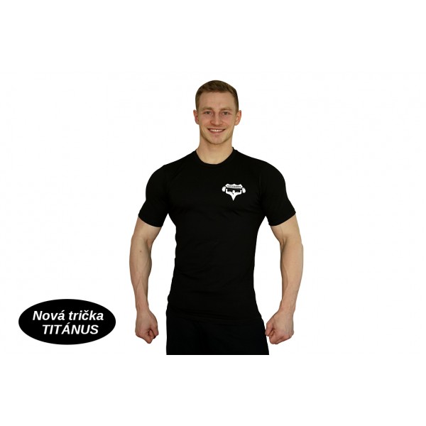 Tričko Super Human - elastické - černá/bílá Tričko Super Human - elastické - černá/bílá