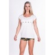 Nebbia Fitness dámské tričko 277 - bílá