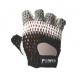 Pletené fitness rukavice Power system BASIC PS-2100 - šedá/bílá