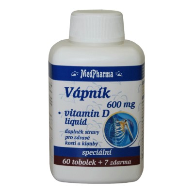MedPharma Vápník 600 mg + vitamin D3