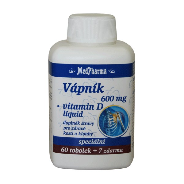 MedPharma Vápník 600 mg + vitamin D3 MedPharma Vápník 600 mg + vitamin D3