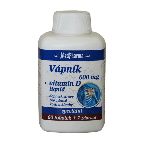 MedPharma Vápník 600 mg + vitamin D3