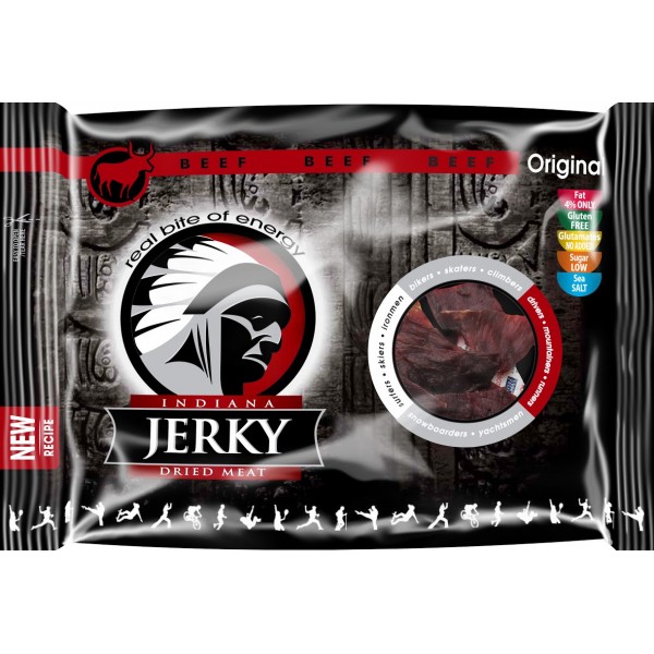 Indiana Jerky Beef ORIGINAL 100g hovězí Indiana Jerky Beef ORIGINAL 100g hovězí