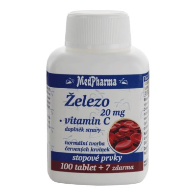 MedPharma Železo 20 mg + vitamin C