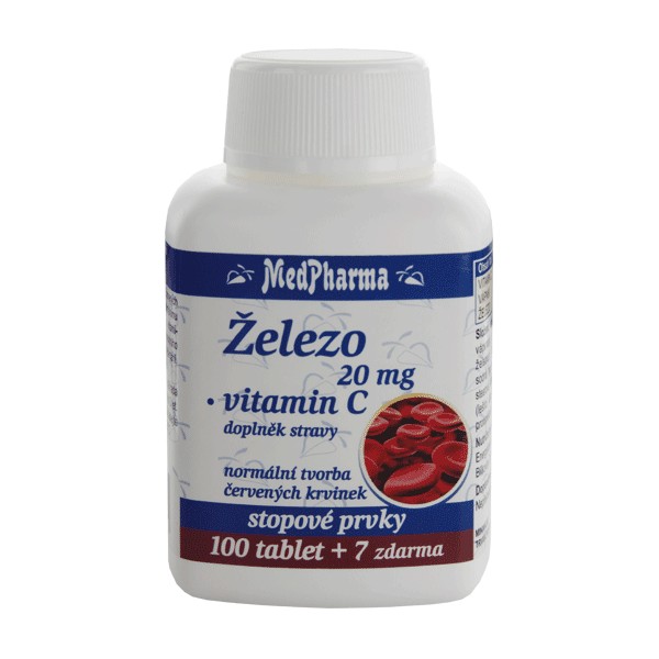 MedPharma Železo 20 mg + vitamin C