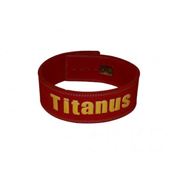 TITANUS fitness Opasek s pákovou přezkou (červená)