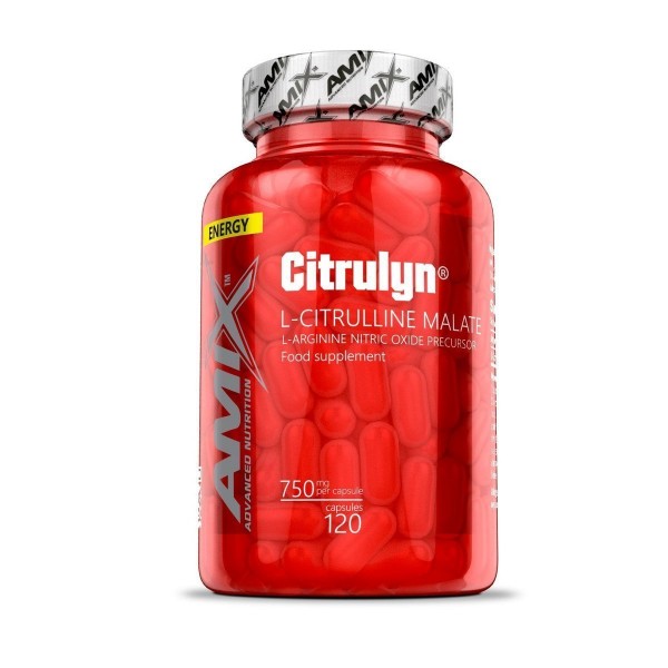 Amix Citrulyn 750 mg 120 kapslí. Amix Citrulyn 750 mg 120 kapslí.