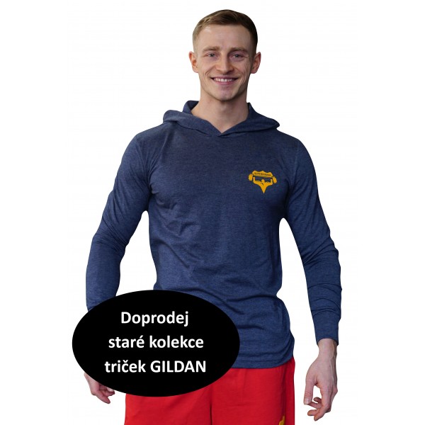 Tričko s kapucí Superhuman - modrá/žlutá XS Tričko s kapucí Superhuman - modrá/žlutá XS