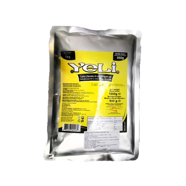 Tuňák se slunečnicovým olejem kousky 1KG - HerSan Tuňák se slunečnicovým olejem kousky 1KG - HerSan