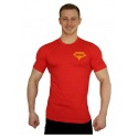 Elastické tričko malý Superhuman - červená/žlutá