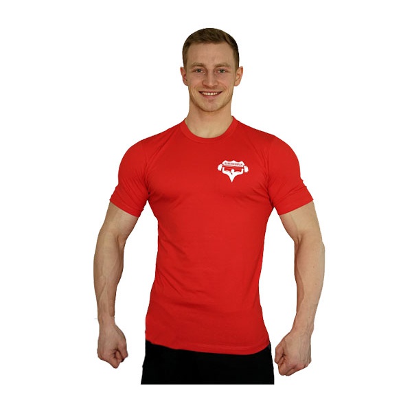 Elastické tričko malý Superhuman - červená/bílá Elastické tričko malý Superhuman - červená/bílá