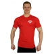 Tričko Superhuman malé logo - červená/bílá
