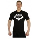 Elastické tričko Superhuman velké logo - černá/bílá