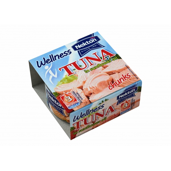 Nekton - Tuňák ve slunečnicovém oleji - kousky Wellness EXPIRACE 31.12.2020 Nekton - Tuňák ve slunečnicovém oleji - kousky Wellness EXPIRACE 31.12.2020