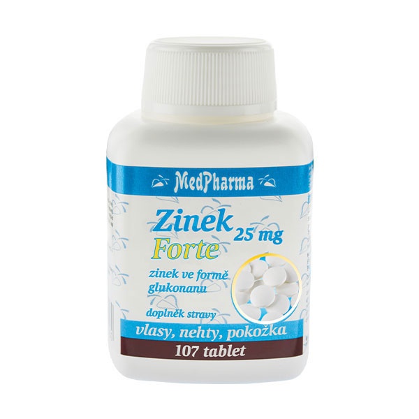 MedPharma Zinek 25 mg Forte 107 tablet MedPharma Zinek 25 mg Forte 107 tablet