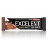 Dvojvrstvá proteinová tyčinka Excelent Protein Bar je posypaná ovocem či oříšky a zalitá v čokoládě. Obsahuje 24 % bílkovin, 43 % sacharidů a účinné látky pro regeneraci svalstva.