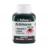 Echinacea obsahuje éterické oleje, hořčiny, pryskyřice, škroby a minerální látky. Echinacea, Vitamin C i zinek přispívají k normální funkci imunitního systému. Vitamin C přispívá ke snížení míry únavy a vyčerpání.