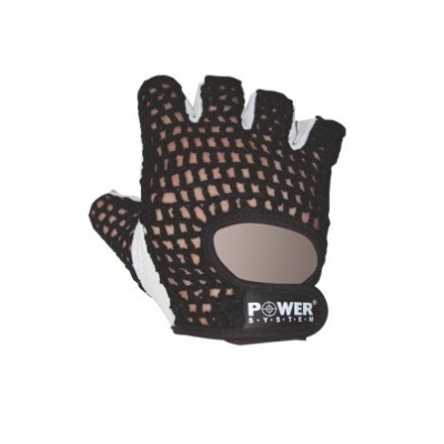 Pletené fitness rukavice Power system černé XS -2100 