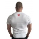 Bílé tričko Bizon Gym logo na zádech