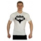 Bílé tričko Superhuman velké černé logo