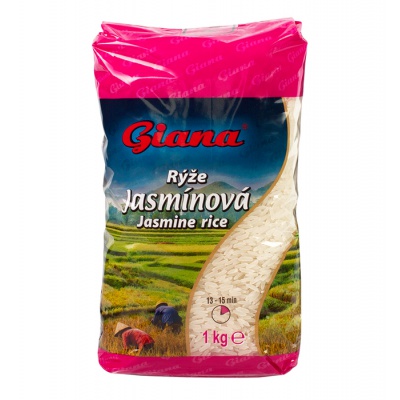 Rýže Jasmínová 1 kg Giana, EXPIRACE 15.7.2024