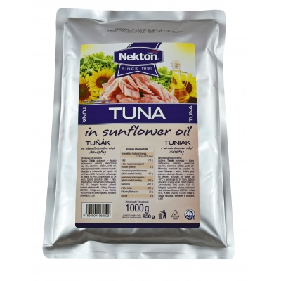 NEKTON Tuňák ve slunečnicovém oleji - kousky 1000 g