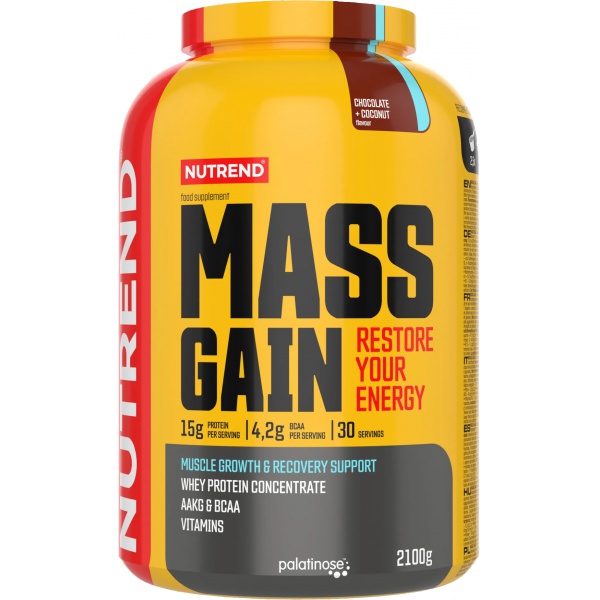 Nutrend Mass Gain 2100g vanilka Nutrend Mass Gain 2100g vanilka