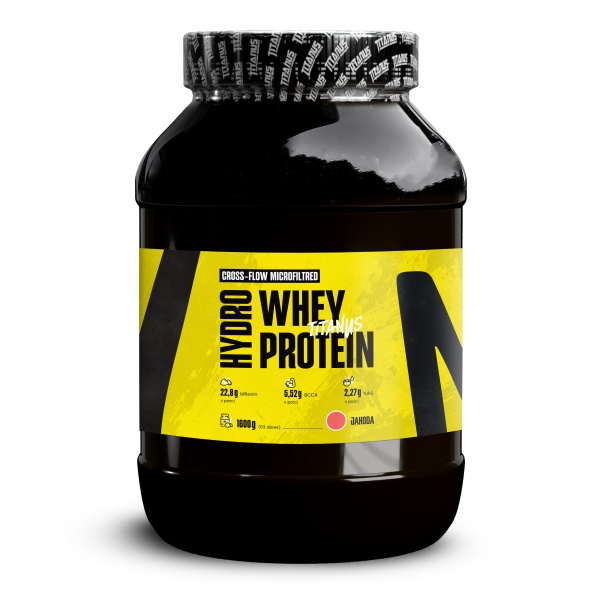 Titanus Whey Hydro protein 1600g jahoda