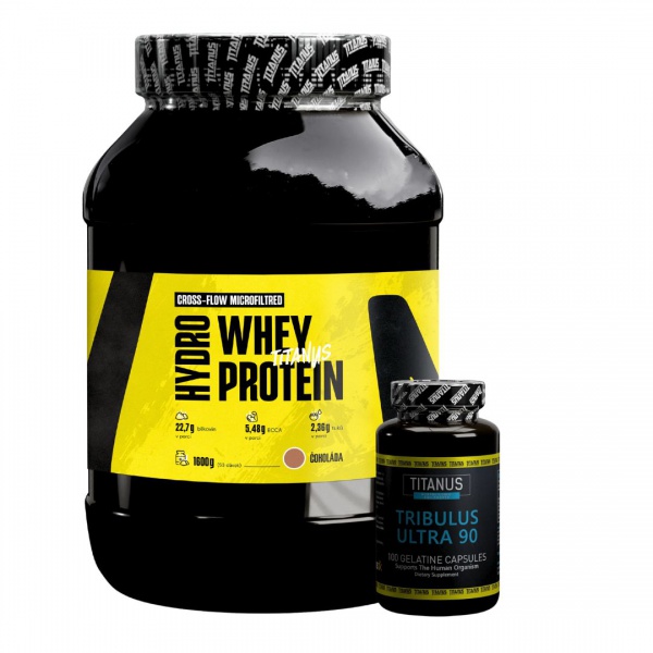 Titanus Hydro Whey protein čokoláda a Tribulus Ultra