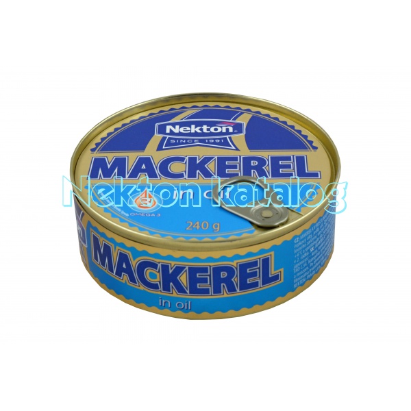 Nekton - Makrela v rostlinném oleji 240g Expirace 13/07/2025