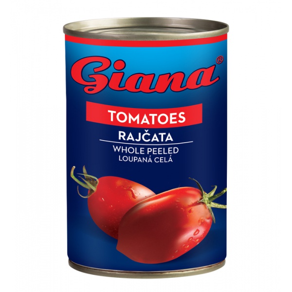 Rajčata loupaná celá 400g