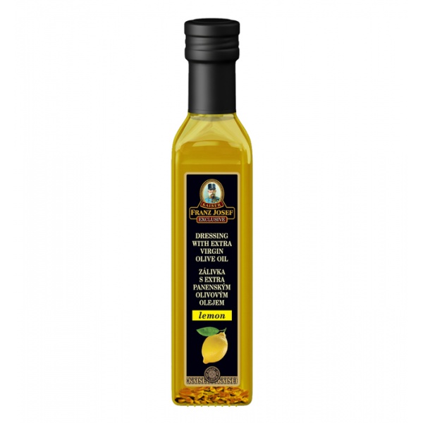 Zálivka s extra panenským olivovým olejem s příchutí citronu 250ml