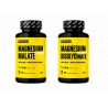TITANUS Magnesium Pack spojuje dvě kvalitní organické formy hořčíku – Magnesium Malate a Magnesium Bisglycinát. Malát doporučujeme užívat během dne pro podporu energie a aktivního životního stylu, Bisglycinát je ideální na večer a regeneraci. Výhodný balíček obsahuje celkem 200 kapslí a představuje kompletní řešení pro doplnění hořčíku.