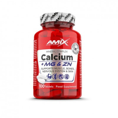 Amix nutrition Ca + Mg + Zn 100 tablet.