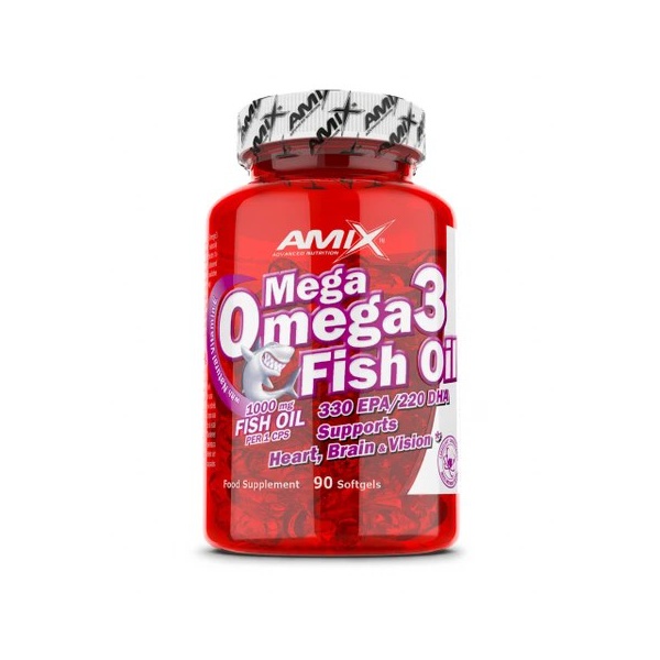 Amix Mega Omega 3 Fish Oil 1000 mg 90 kapslí.