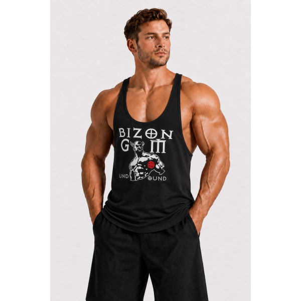 Bizon Gym Tílko 401 - černá