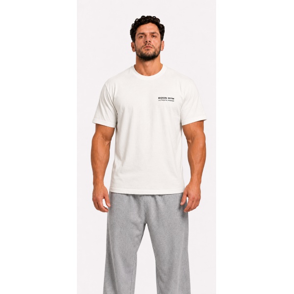 Bizon Gym Triko 240 - bílé