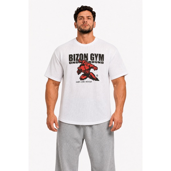 Bizon Gym Triko 211 - bílá