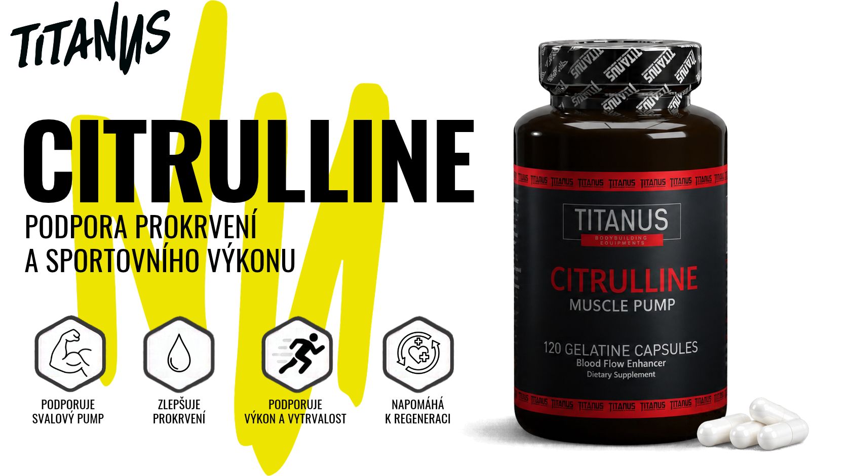 TITANUS Citrulline – L-citrulin v kapslích