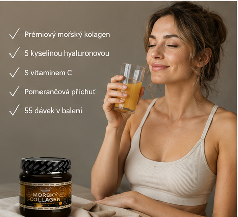 Žena s pomerančovým nápojem